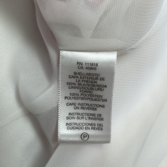 Michael Kors Striped Silk Pink and Off White Flowy Mini Skirt Size 14 - Picture 9 of 12